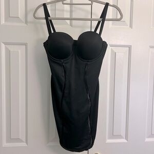 Flexees by Maidenform Black Slip Shapewear Padded Cups & Adjustable Straps 36C